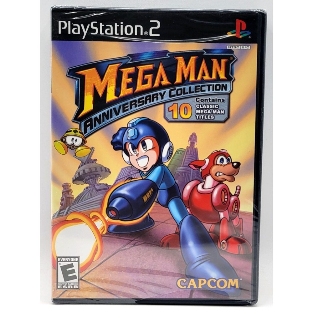 Mega Man Anniversary Collection Sony PlayStation 2 PS2 Black Label SEALED NEW
